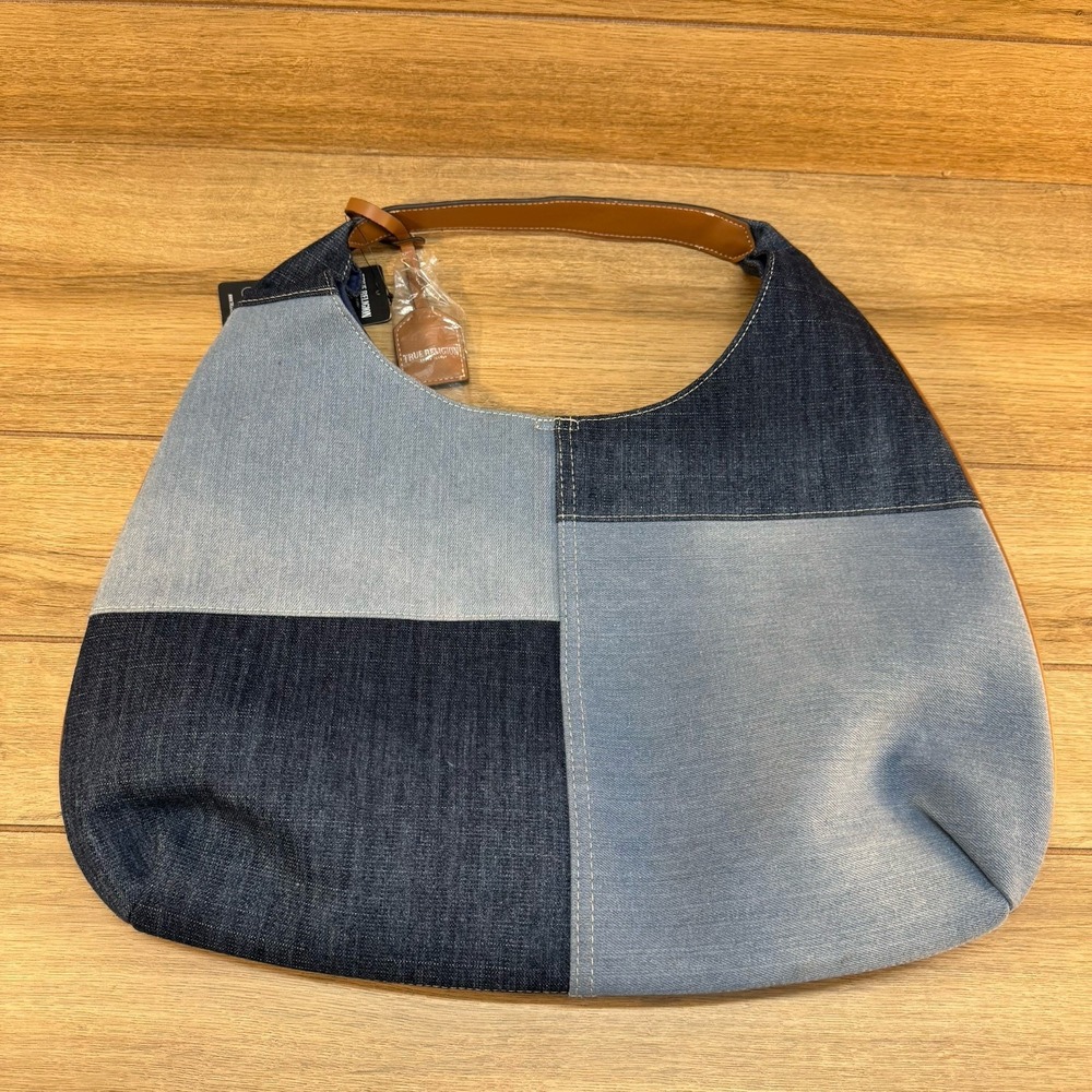 NEW‎ True Religion Patchwork Light Dark Denim Bro… - image 2